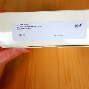 Mont Blanc Montblanc Sartorial Leather Bifold Wallet NWT 113215